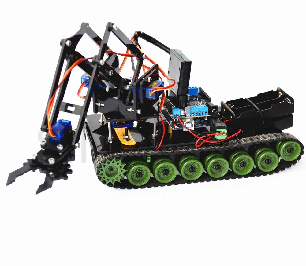 Wireless Robotic Arm Car: Raspberry Pi, Arduino, PS2 Controller Project