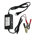 12V 5A Lead-Acid Battery Charger – Compact DC Power Adapter with Alligator Clips