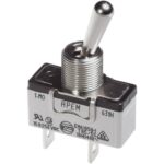 3-Pin Toggle Switch – Apem 631H/2 Style DPDT Miniature Switch for Panel Mounting