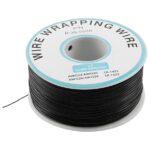 30AWG Wire Wrapping Cable – Black, 1000ft Roll for Prototyping & PCB Assembly