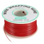 30AWG Wrapping Cable – Red, Durable Tinned Copper for DIY Wiring and Prototyping