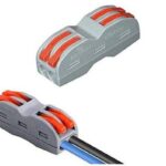 PCT-222 Lever Nut Connector – 2-Way Quick Terminal Block (Pack of 50)