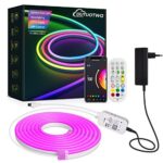 Smart Neon Strip Light (5M) – UanTii Wi-Fi RGB LED with Mobile App and Voice Control